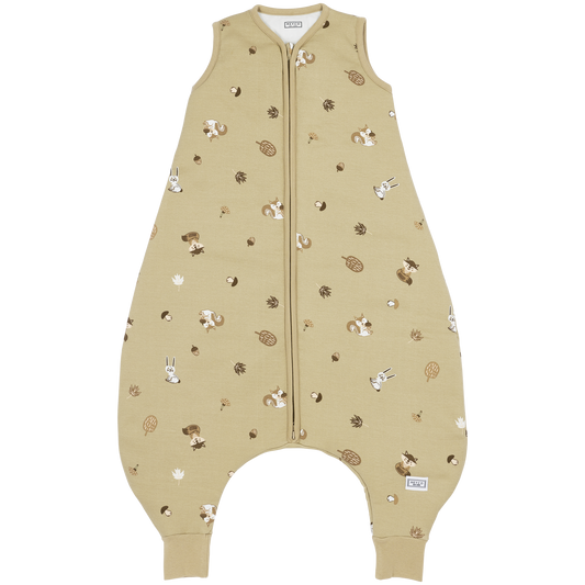 Meyco Schlafsack Jumper gefüttert interlock jersey Forest Animals Sand Studio