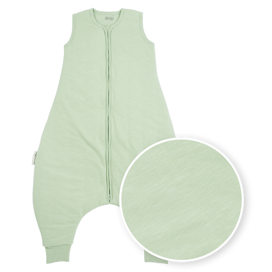 Meyco Schlafsack Jumper gefüttert interlock jersey Slub Soft Green Studio