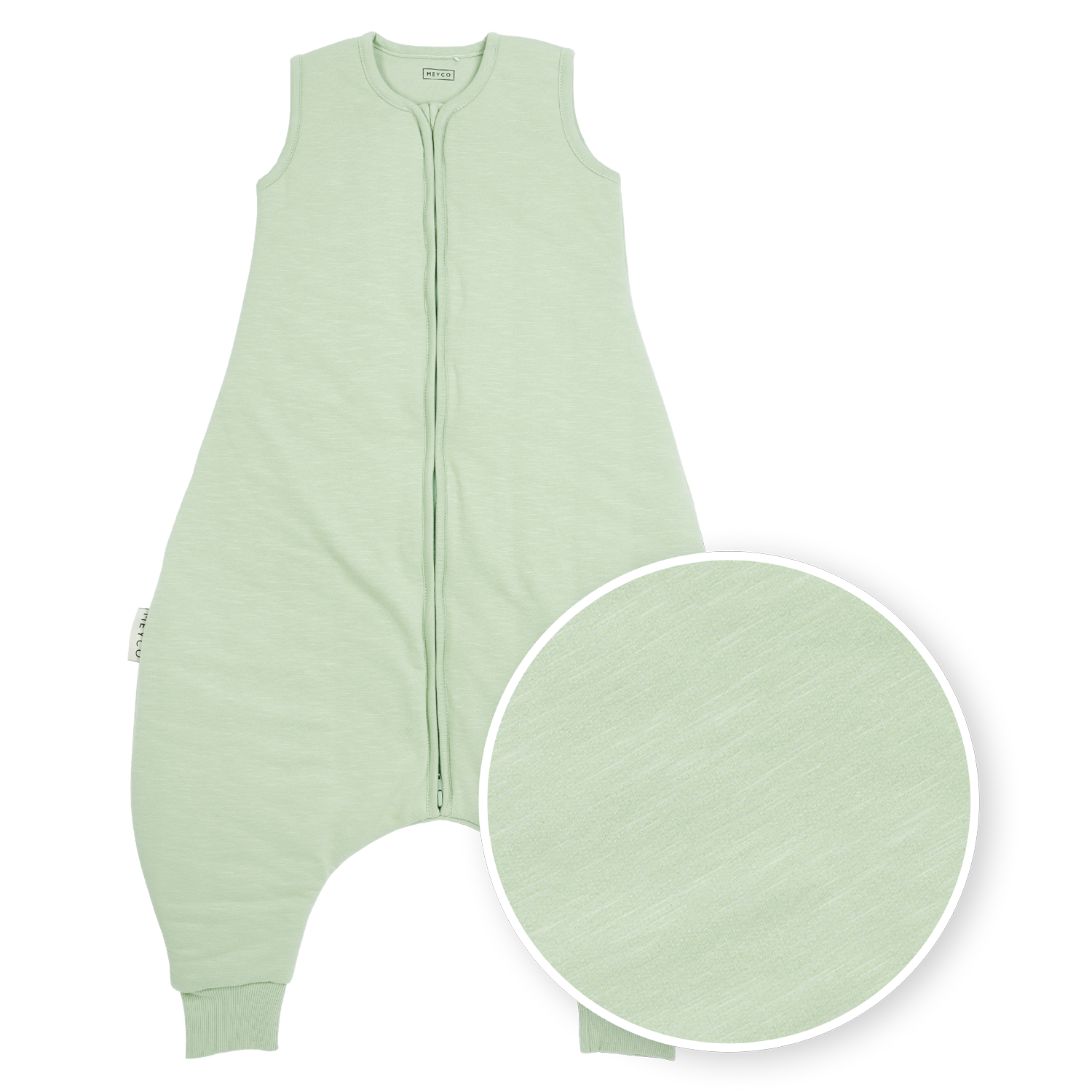 Meyco Schlafsack Jumper gefüttert interlock jersey Slub Soft Green Studio