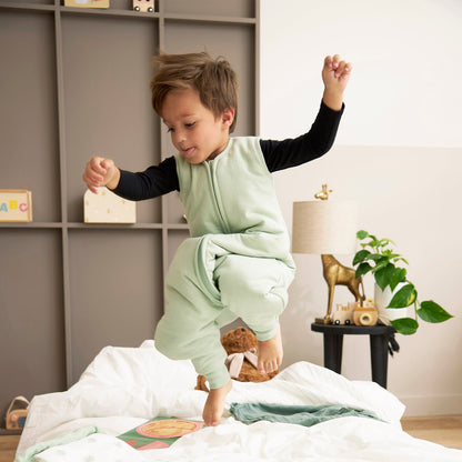 Meyco Schlafsack Jumper gefüttert interlock jersey Slub Soft Green