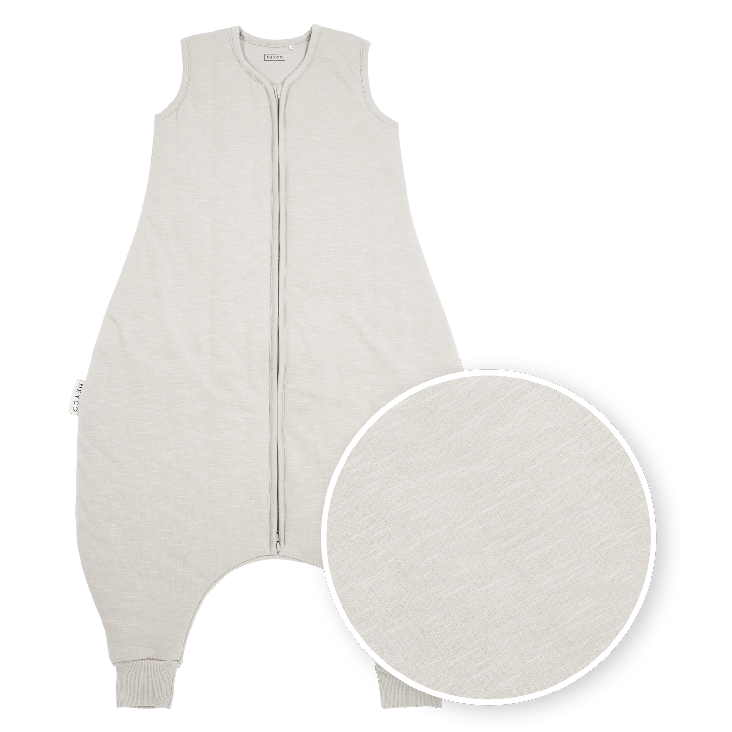 Meyco Schlafsack Jumper gefüttert interlock jersey Slub Greige Studio
