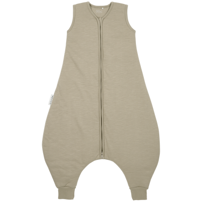 Meyco Schlafsack Jumper gefüttert interlock jersey Slub Team No Sleep Taupe/Offwhite