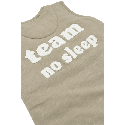 Meyco Schlafsack Jumper gefüttert interlock jersey Slub Team No Sleep Taupe/Offwhite
