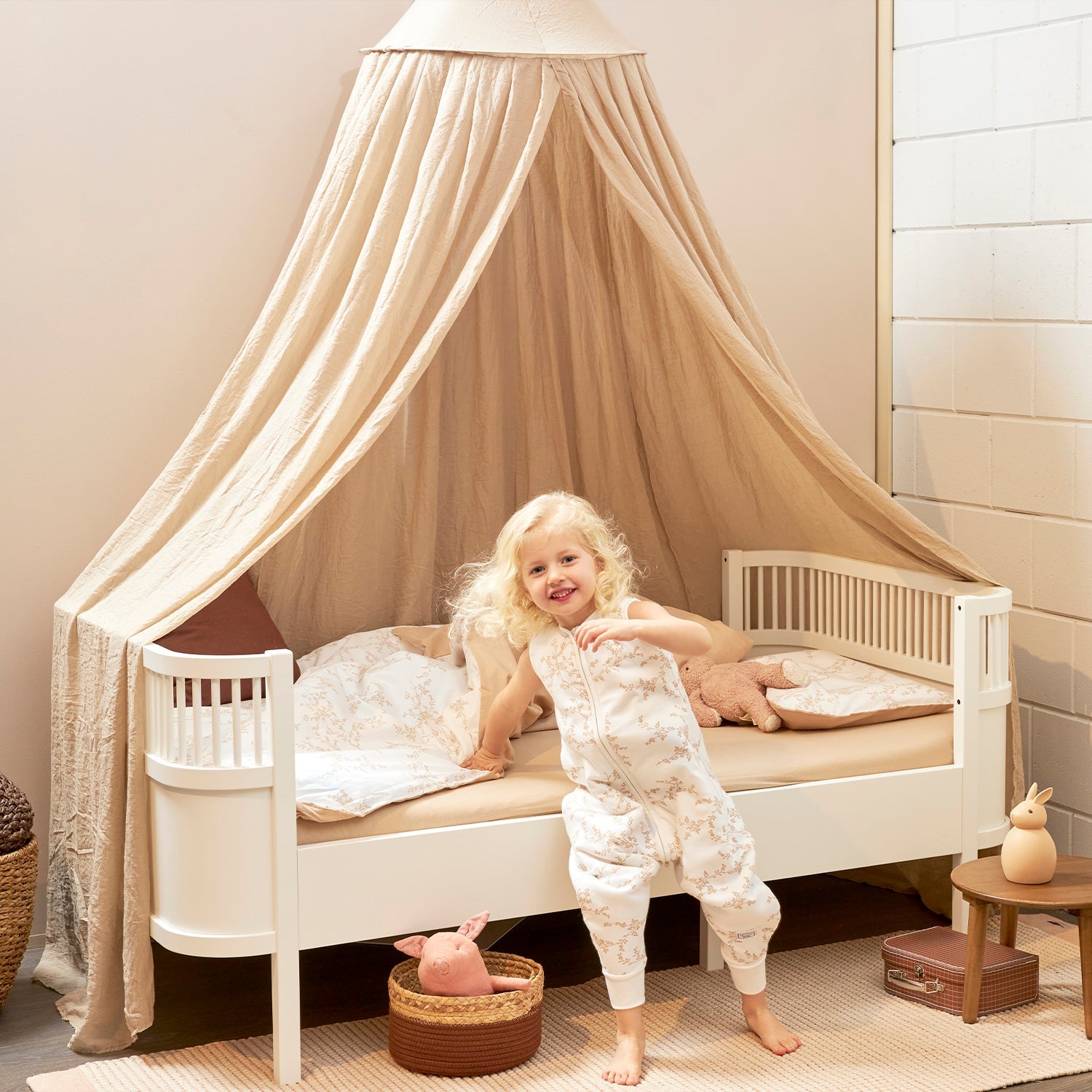 Meyco Schlafsack Jumper interlock jumper Branches Sand