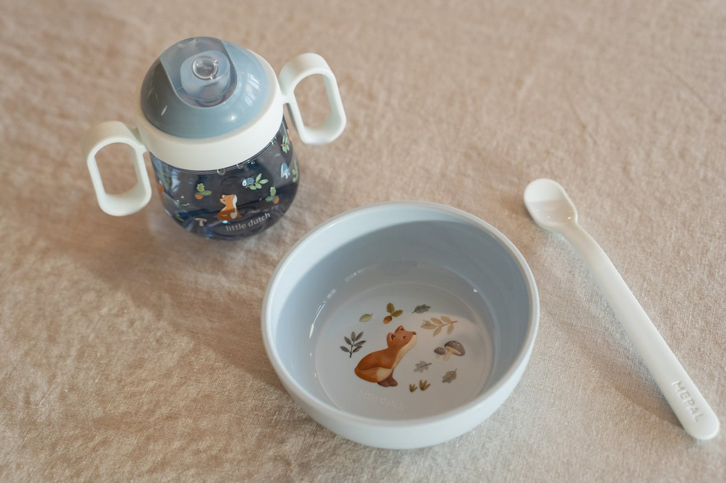 Little Dutch Kinderschale blau - Forest Friends Mio Mepal