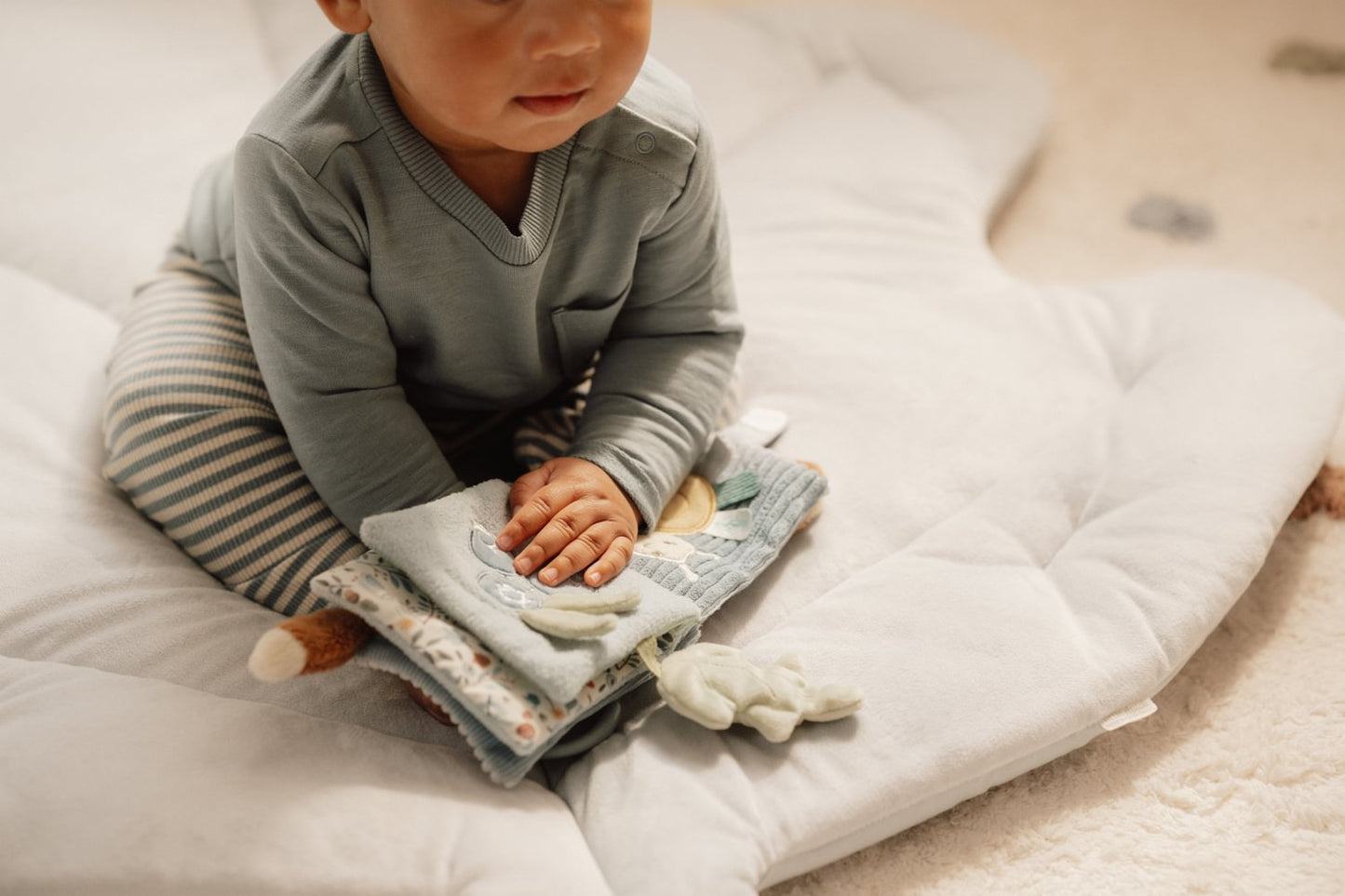 Little Dutch Hellblau Baby Buggybuch Forest Friends