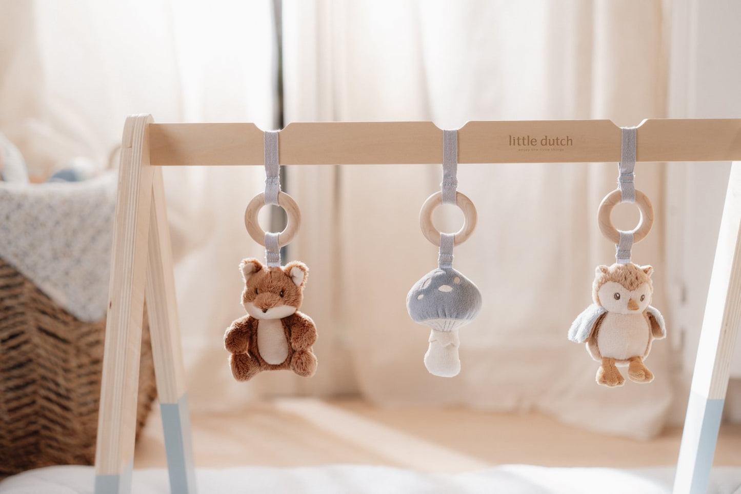 Little Dutch Blau Spieltrapez Holz Forest Friends