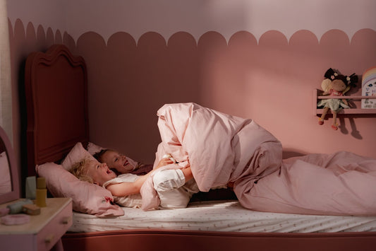 Bezug Kinderbett rosa Reh – 100x140 cm Little Dutch