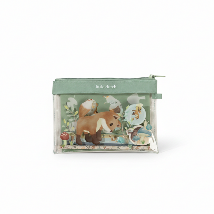 Little Dutch Schreibset blau Forest Friends - Etui mit Inhalt