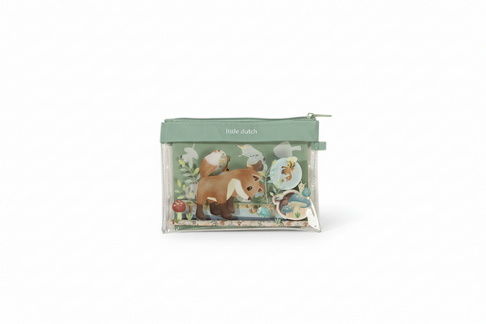 Little Dutch Schreibset blau Forest Friends - Etui mit Inhalt