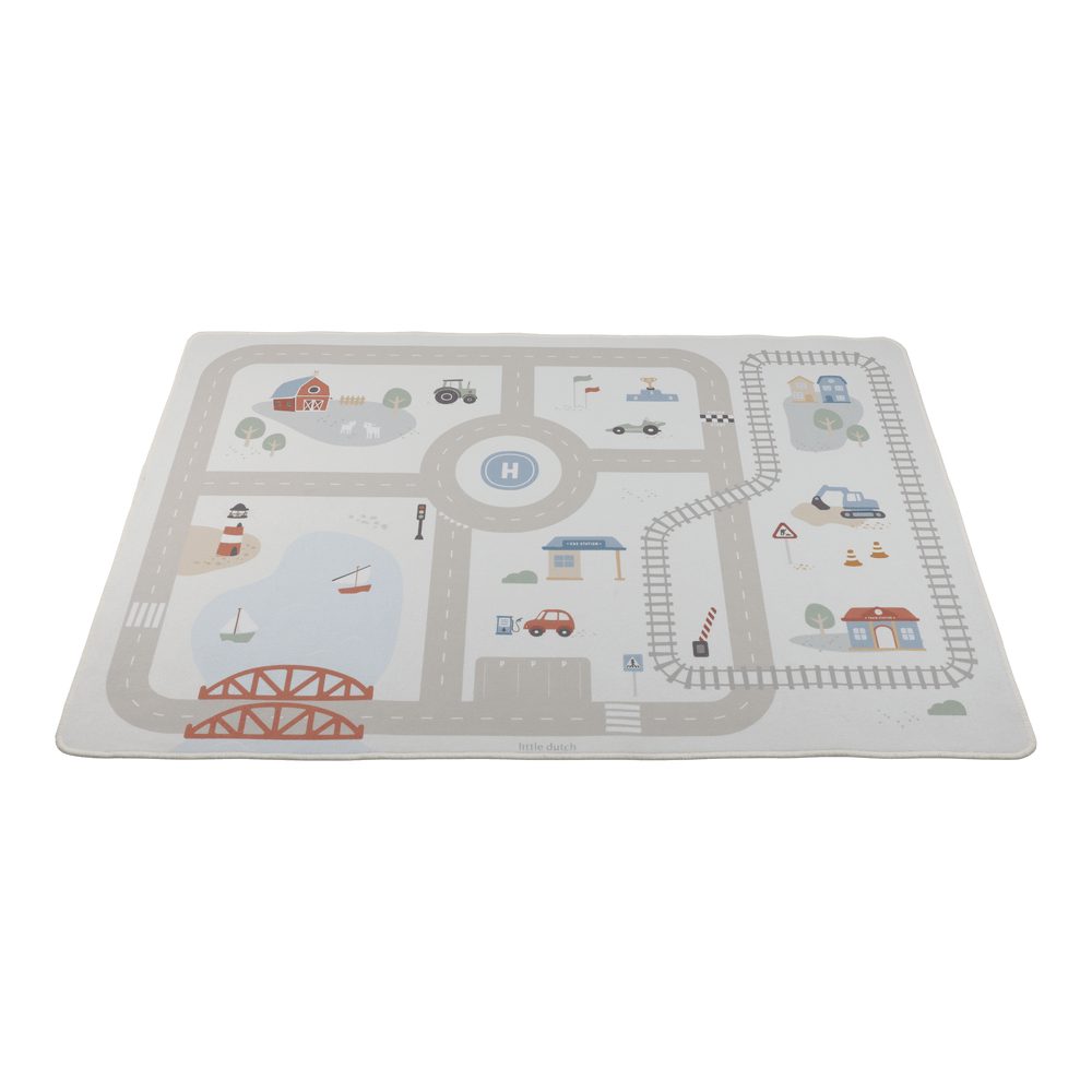 Little Dutch Spielteppich Autos - Beige