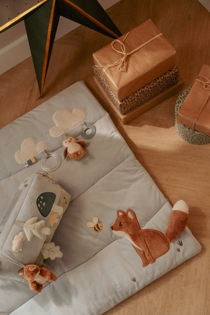 Little Dutch blaue Laufgittereinlage 75 x 95 cm - Forest Friends