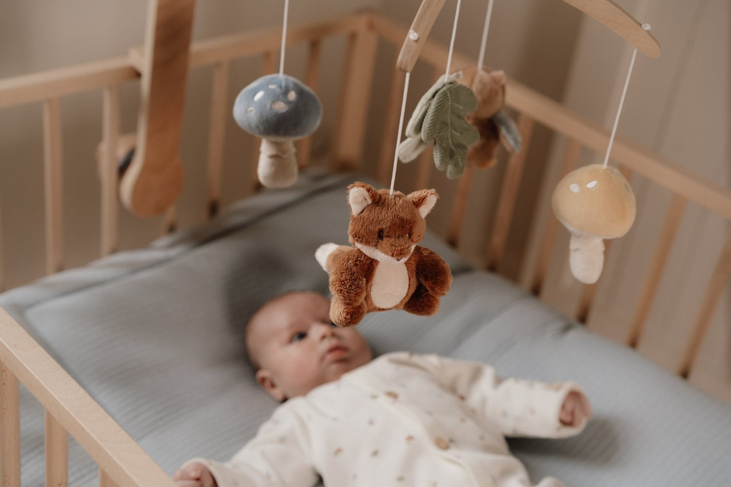 Little Dutch Holz Musikmobile - Blau - Forest Friends