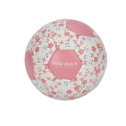 Little Dutch rosa Miniball Blumen - der erste Fussball pink