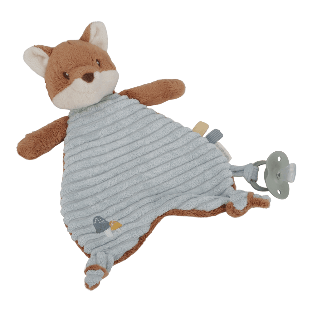 Little Dutch Kuscheltuch Fuchs blau - Forest Friends Schnuffeltuch