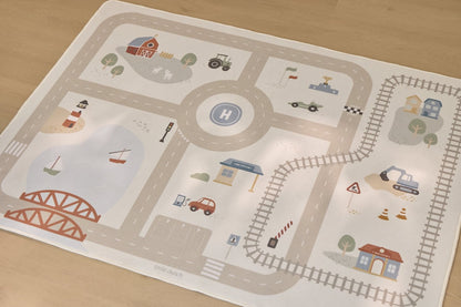 Little Dutch Spielteppich Autos - Beige