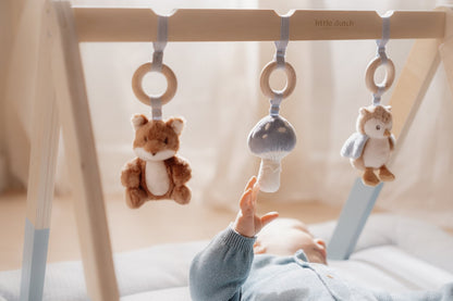 Little Dutch Blau Spieltrapez Holz Forest Friends