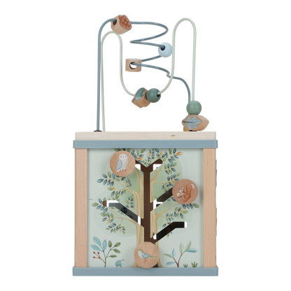 Little Dutch Holz Aktivitäten Motorik Würfel blau - Forest Friends