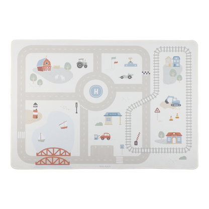 Little Dutch Spielteppich Autos - Beige