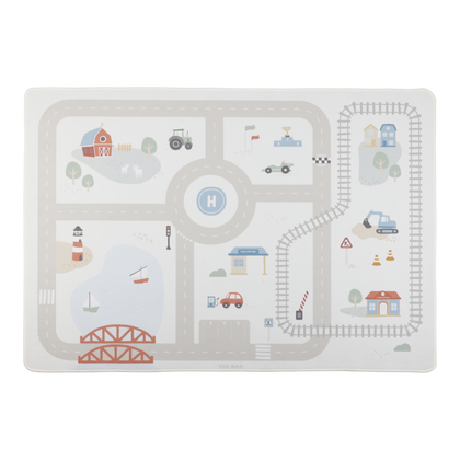 Little Dutch Spielteppich Autos - Beige