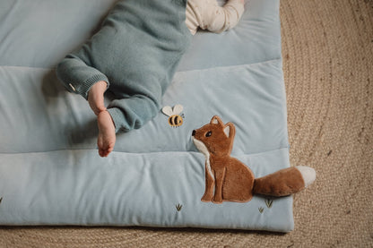 Little Dutch blaue Laufgittereinlage 75 x 95 cm - Forest Friends