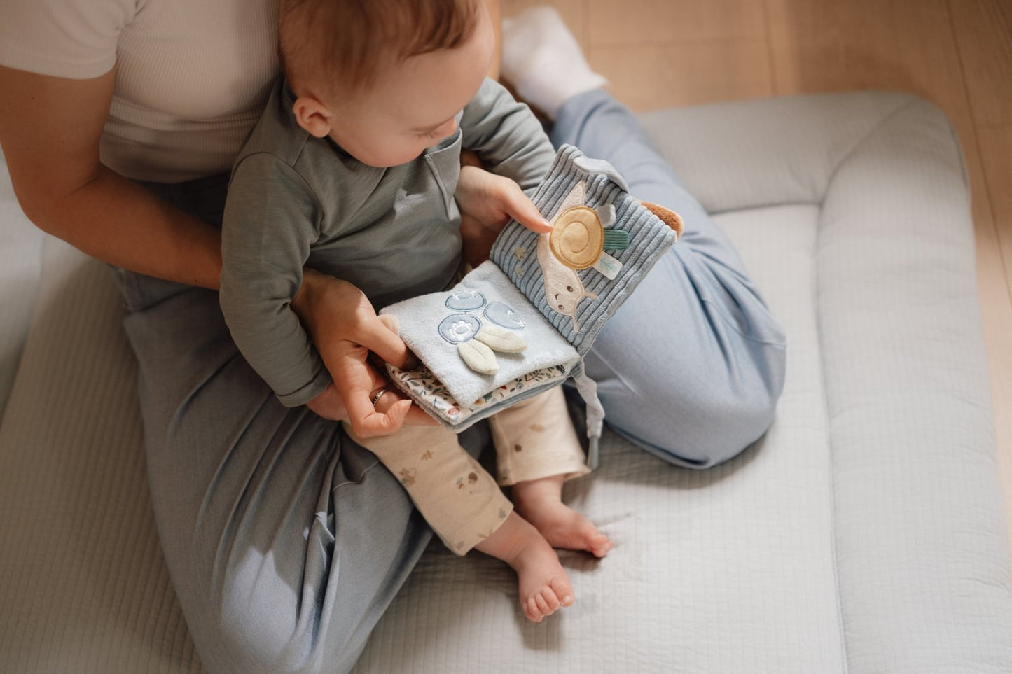 Little Dutch Hellblau Baby Buggybuch Forest Friends