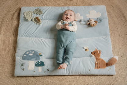 Little Dutch blaue Laufgittereinlage 75 x 95 cm - Forest Friends