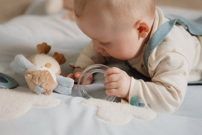 Little Dutch blaue Laufgittereinlage 75 x 95 cm - Forest Friends