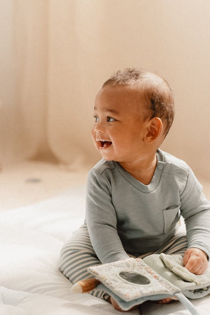 Little Dutch Hellblau Baby Buggybuch Forest Friends