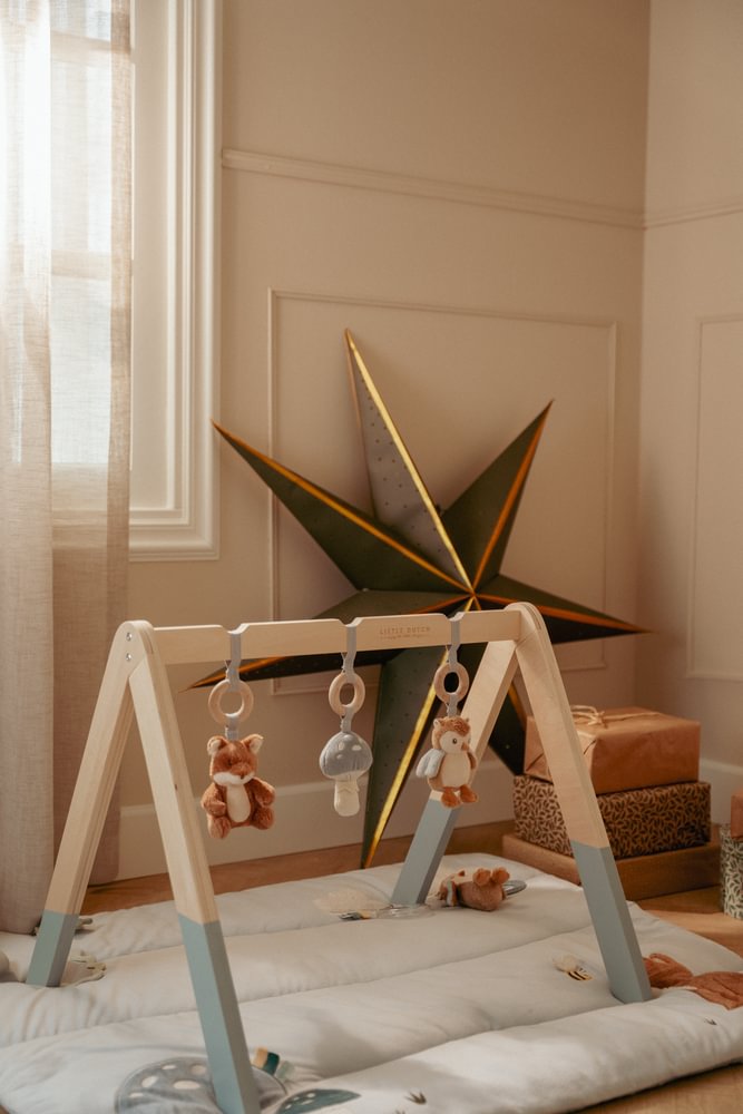 Little Dutch blaue Laufgittereinlage 75 x 95 cm - Forest Friends