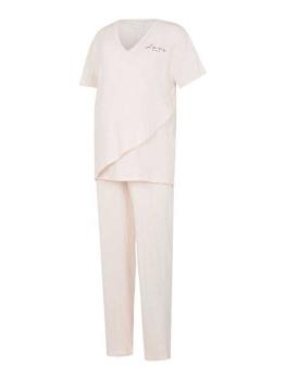 mamalicious 2-in-1-Umstands-Pyjama-Set Love kurzarm mit Stillfunktion