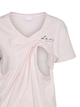 mamalicious 2-in-1-Umstands-Pyjama-Set Love kurzarm mit Stillfunktion