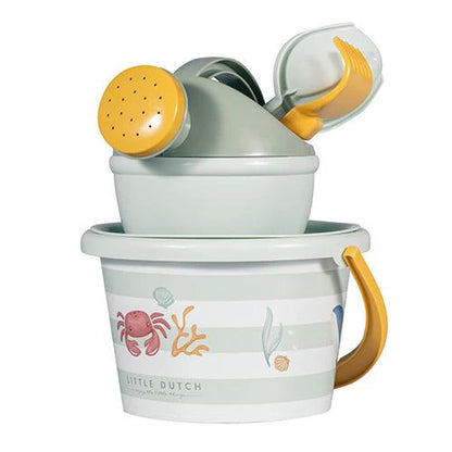 Little Dutch Strandset 5-teilig grün von der Seite