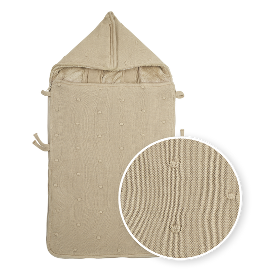 Meyco Fußsäcke Mini Knots teddy Sand Studio