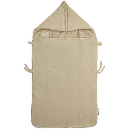 Meyco Fußsäcke Mini Knots teddy Sand
