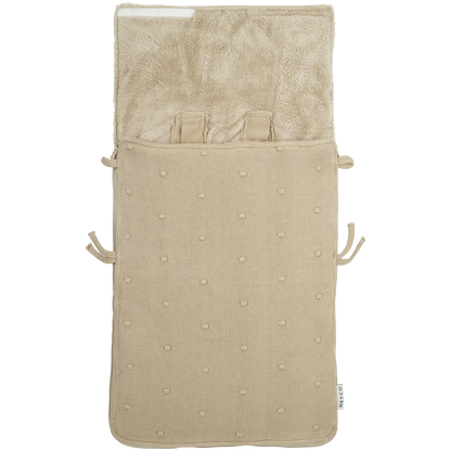 Meyco Fußsäcke Mini Knots teddy Sand