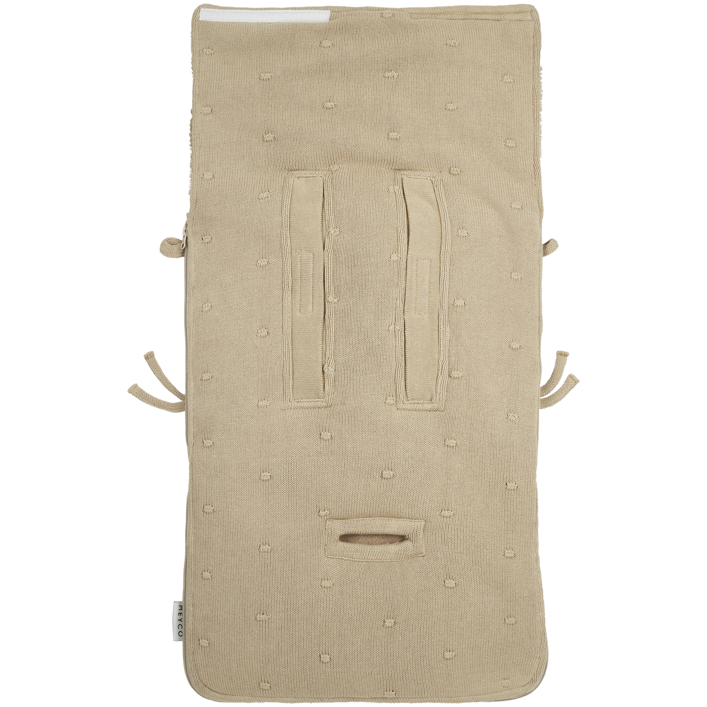 Meyco Fußsäcke Mini Knots teddy Sand