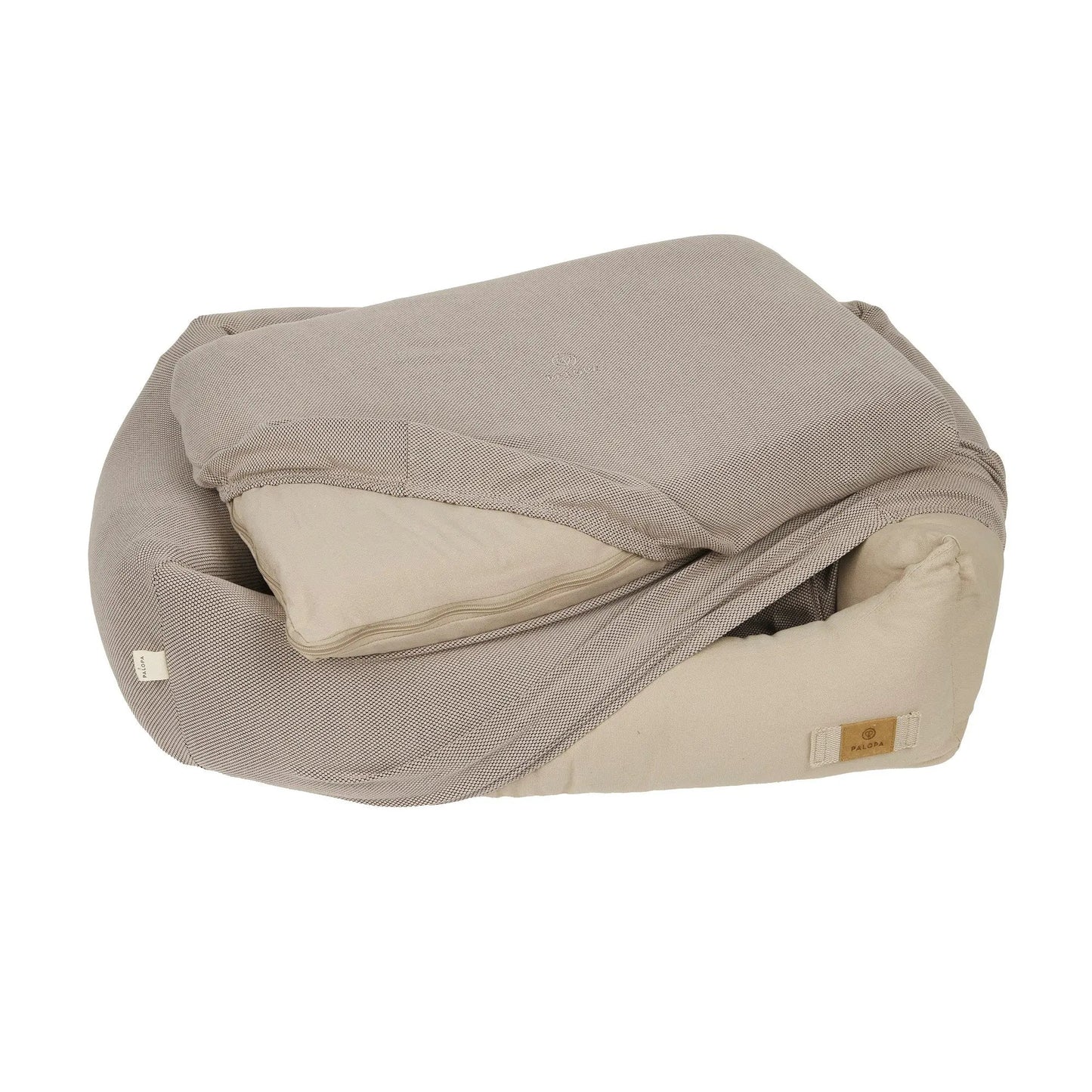 Palopa Hundebett Bezug 2er Set - Fred Taupe