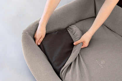 Palopa Hundebett Bezug 2er Set - Fred Taupe