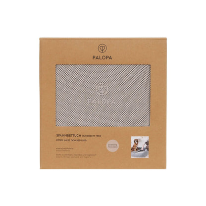 Palopa Hundebett Bezug 2er Set - Fred Taupe