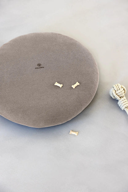 Palopa Hundebett Rund Bezug - Donut Fippa Taupe Grau