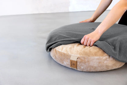 Palopa Hundebett Rund Bezug - Donut Fippa Anthrazit