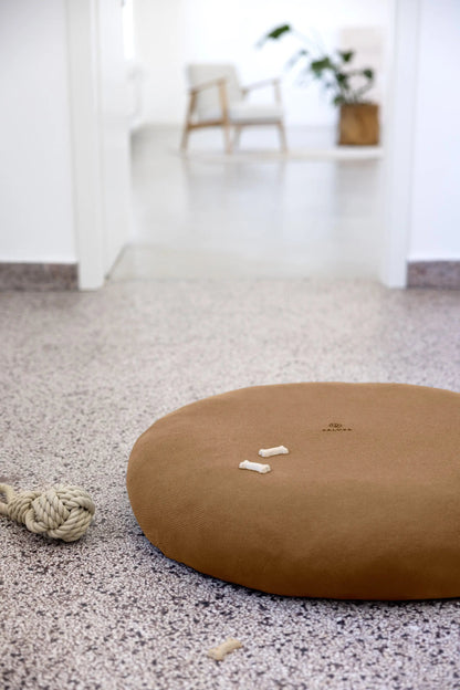 Palopa Hundebett Rund Bezug - Donut Fippa Braun