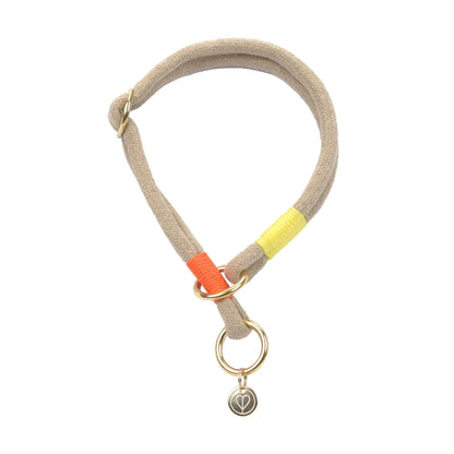 Palopa Hundehalsband Slim - Mila Natur Neon Orange Studio