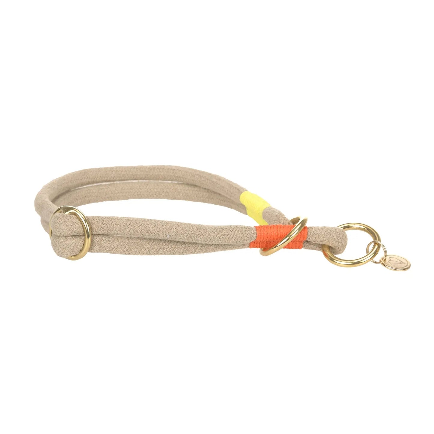 Palopa Hundehalsband Slim - Mila Natur Neon Orange