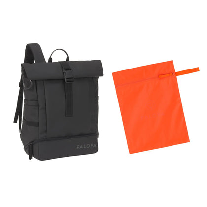 Palopa Rolltop Rucksack - Yoska Schwarz