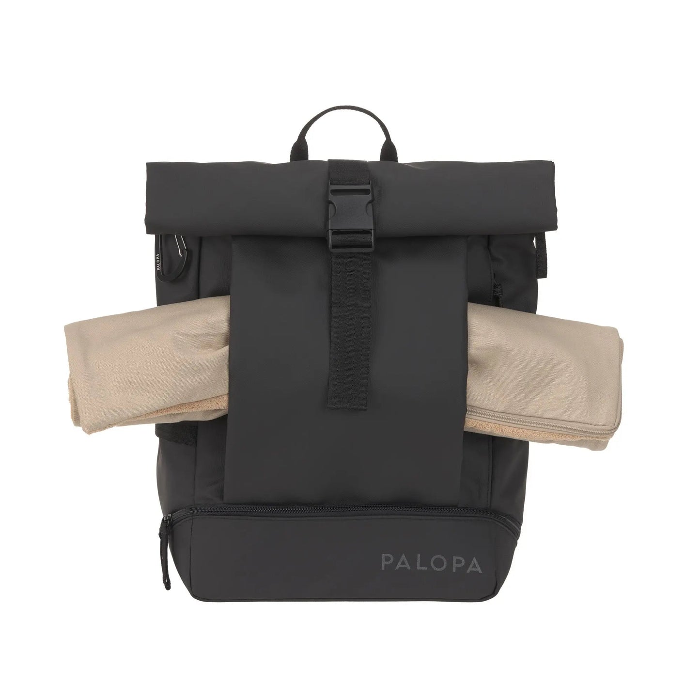 Palopa Rolltop Rucksack - Yoska Schwarz