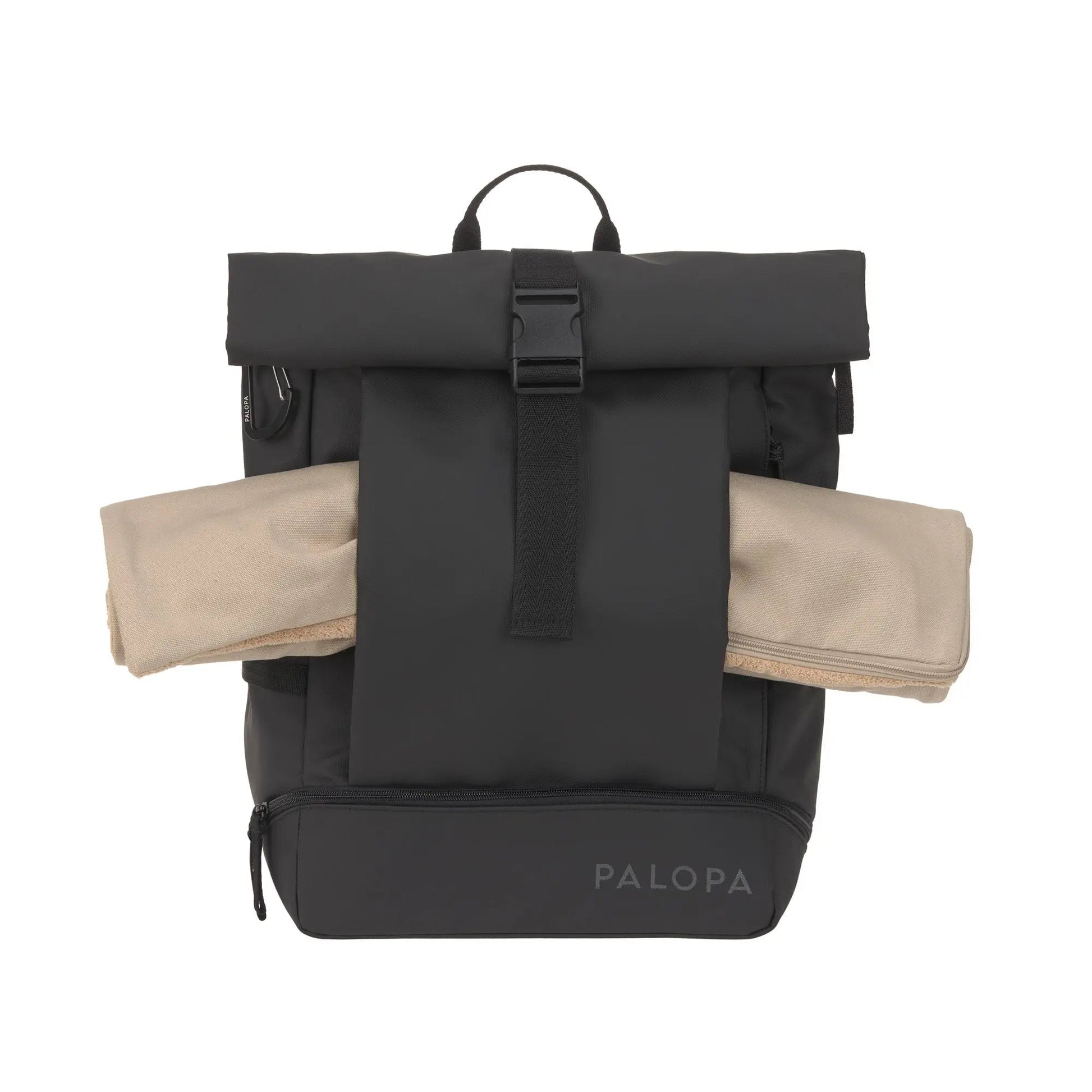 Palopa Rolltop Rucksack - Yoska Schwarz