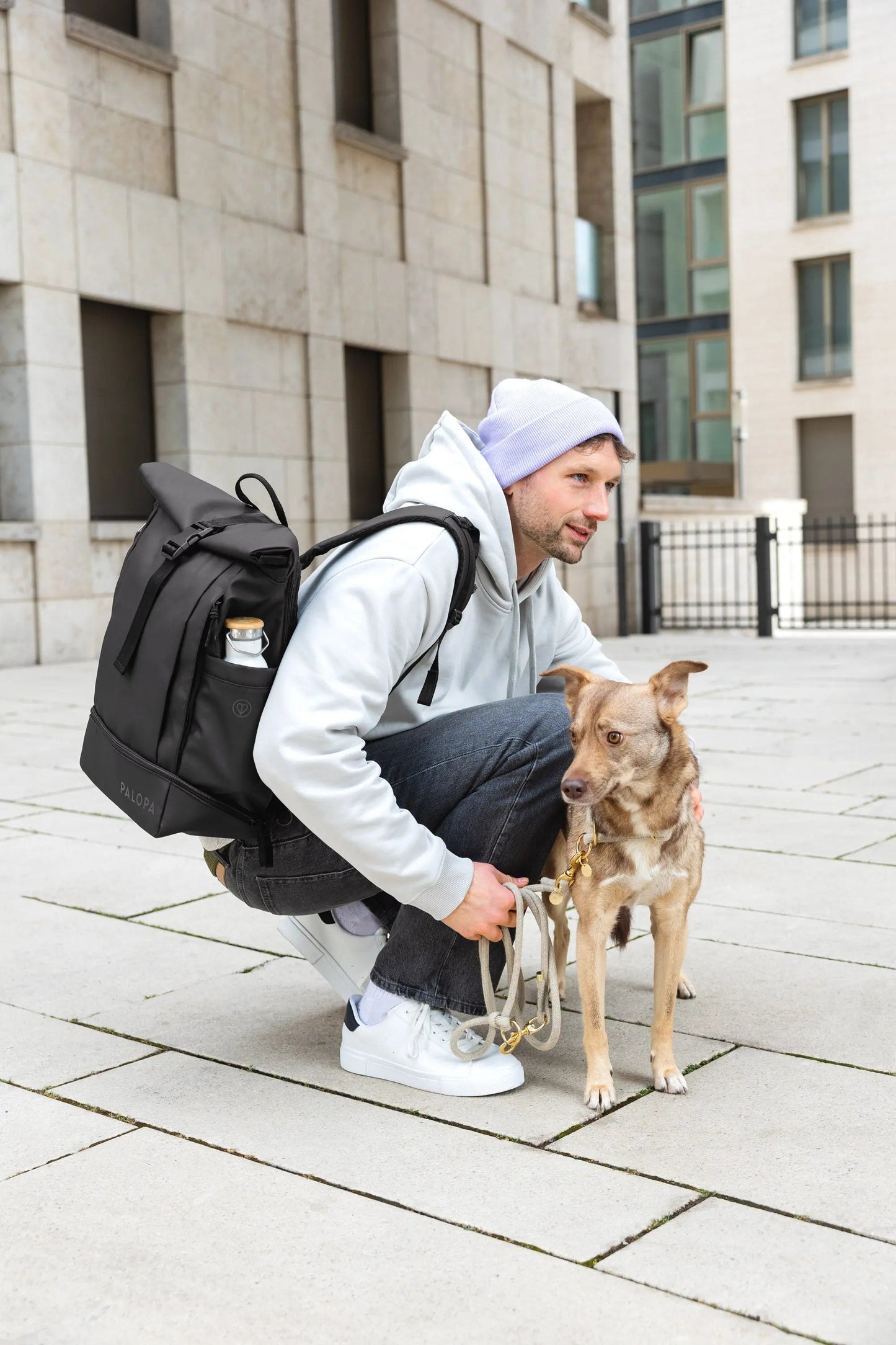 Palopa Rolltop Rucksack - Yoska Schwarz