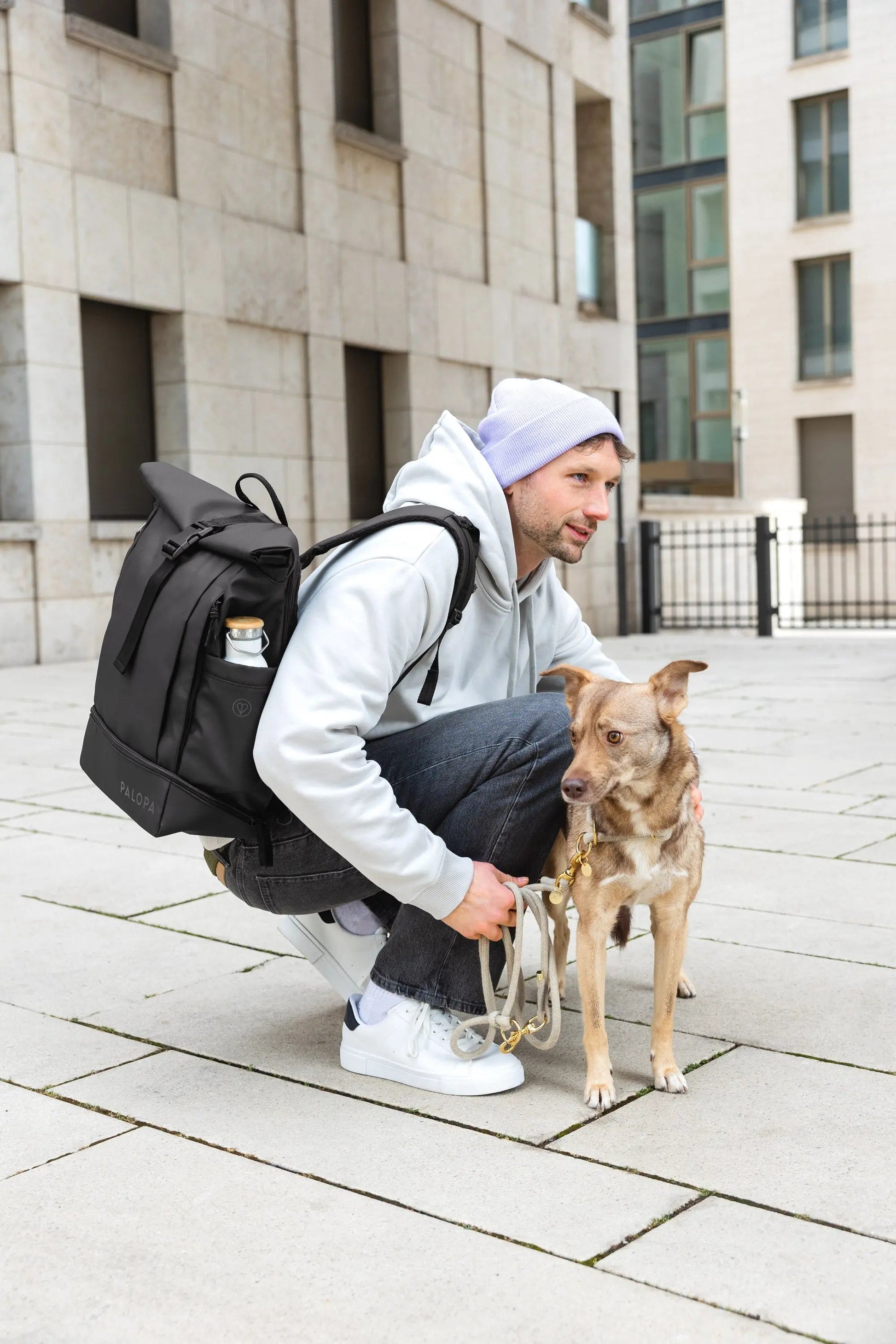 Palopa Rolltop Rucksack - Yoska Schwarz